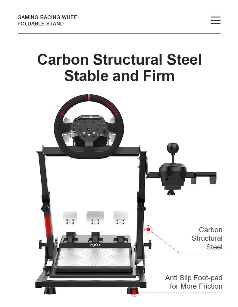 Foldable Racing Wheel Stand