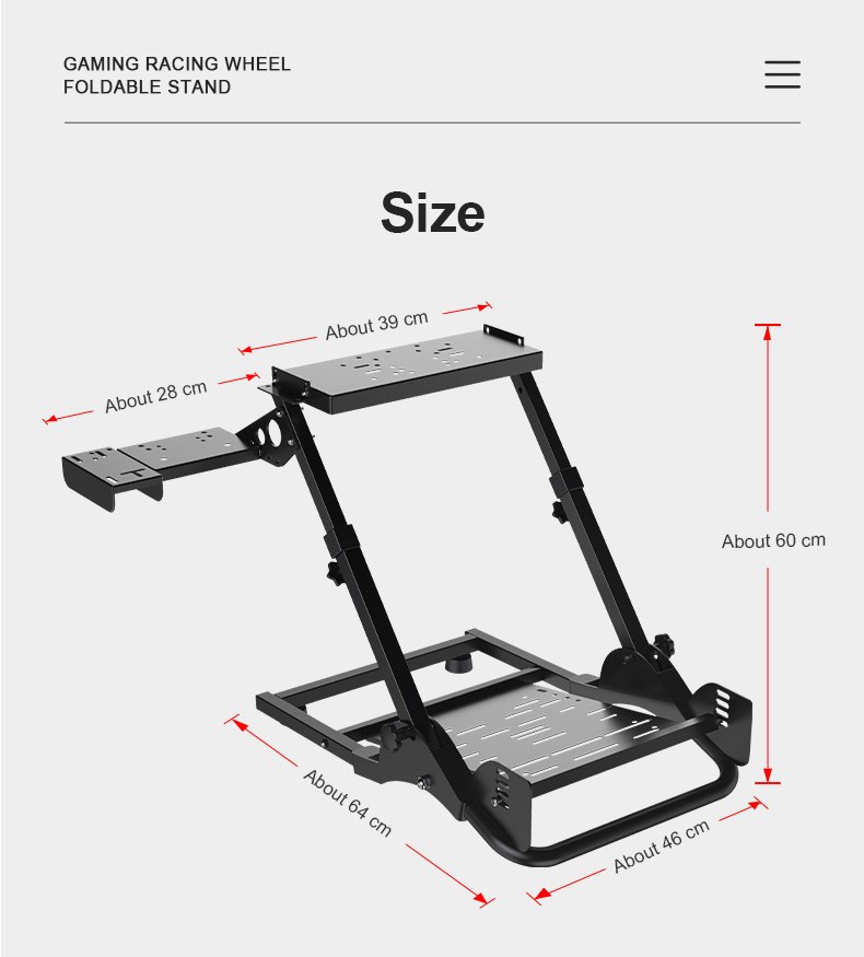 Foldable Racing Wheel Stand