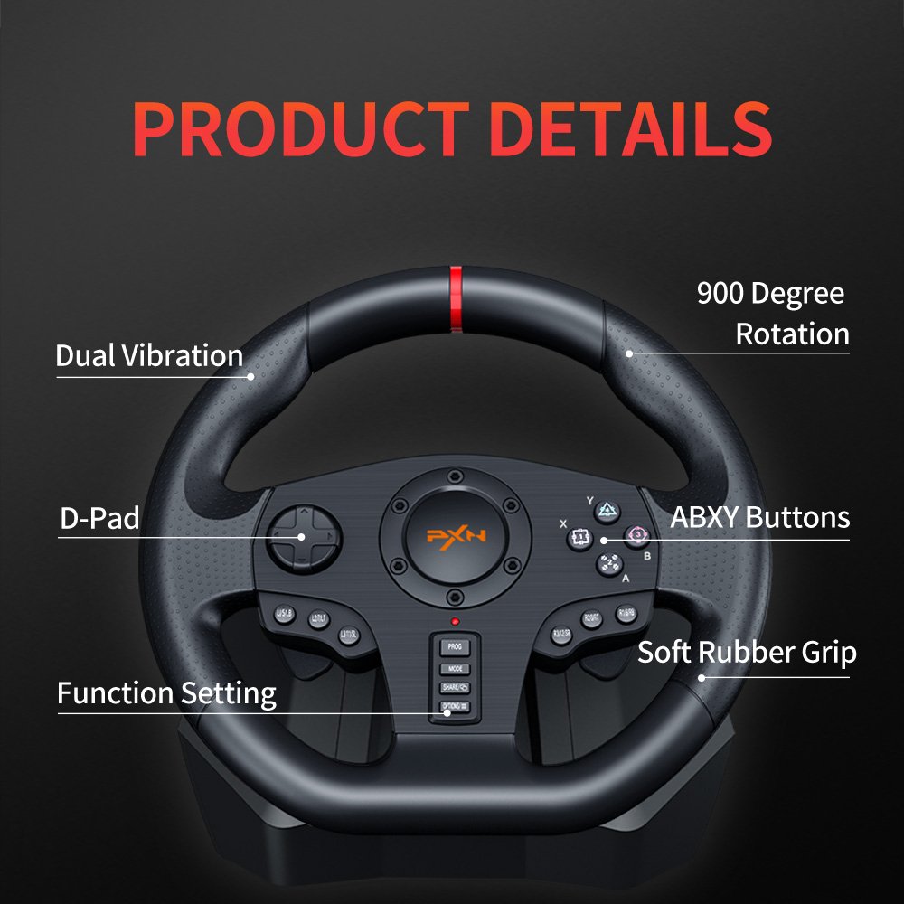 PXN-V900 | PXN Racing Wheel, Game Controller, Arcade Stick for