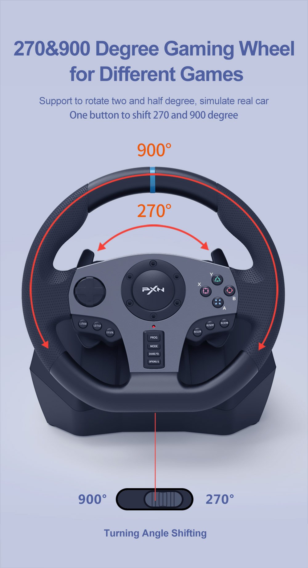 PXN-V9 | PXN Racing Wheel, Game Controller, Arcade Stick for Xbox